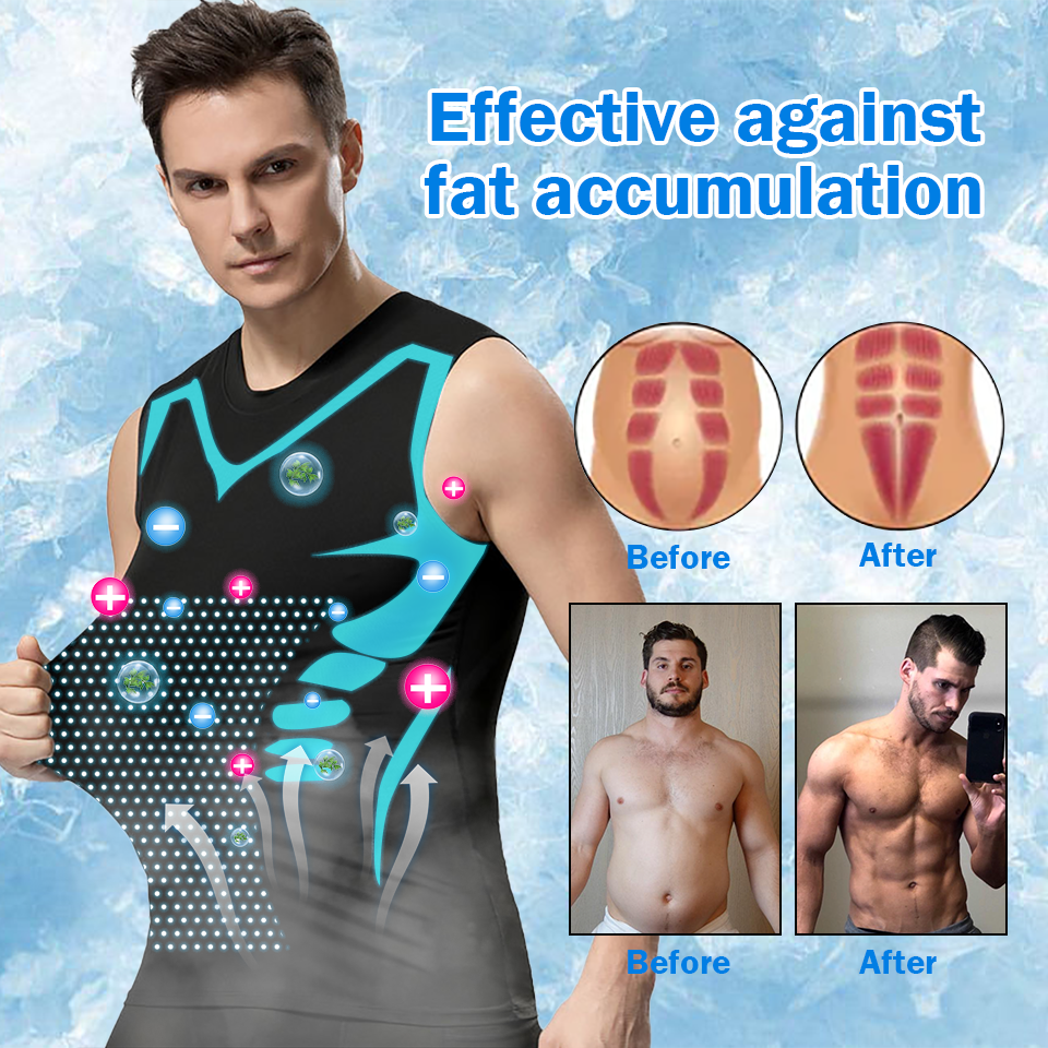 🔥2024 New shapewear vest, comfortable and breathable ice silk fabric, creates a perfect body for men