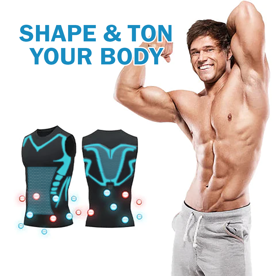 🔥2024 New shapewear vest, comfortable and breathable ice silk fabric, creates a perfect body for men
